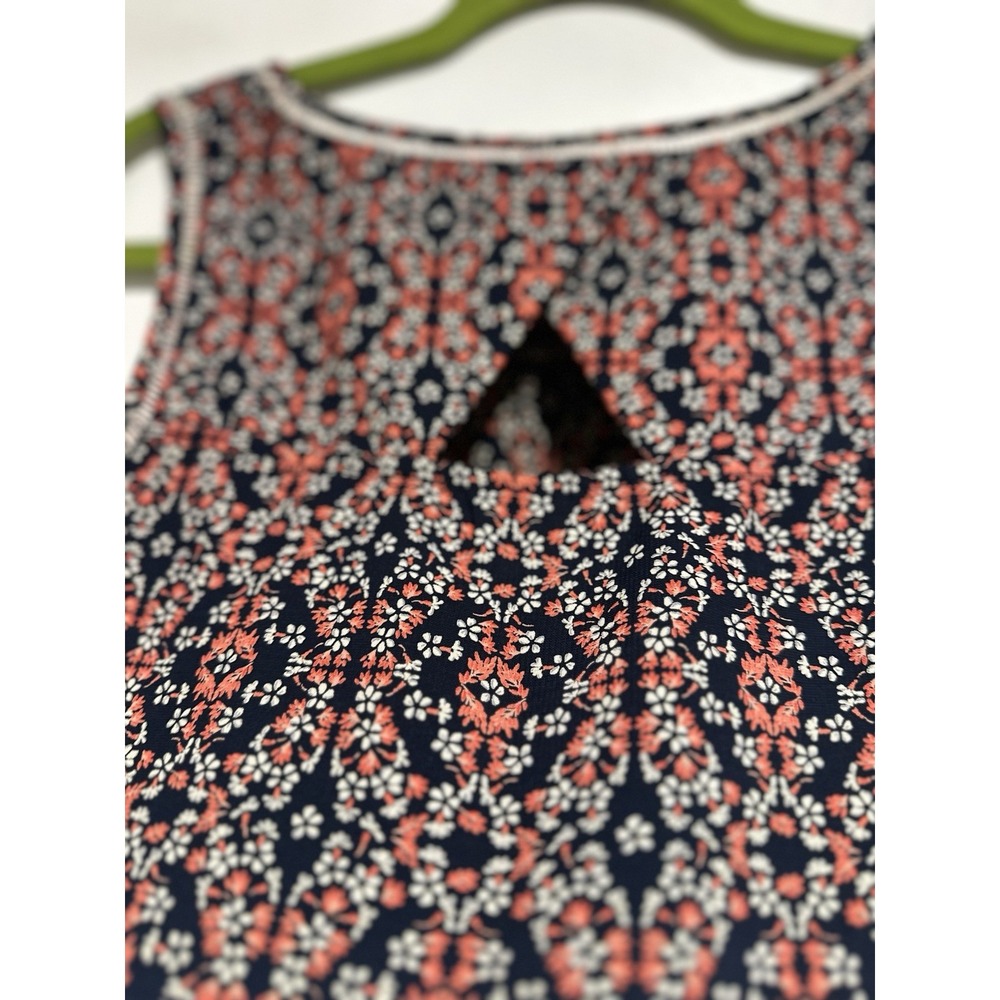 Skies Are Blue Boho Floral Abstract Tank Sz:XSP Multicolor Sleeveless Rayon - Picture 7 of 8